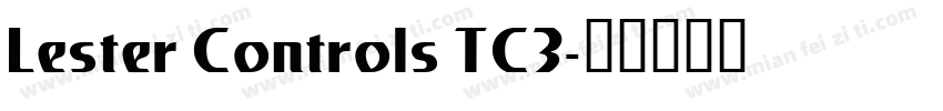 Lester Controls TC3字体转换